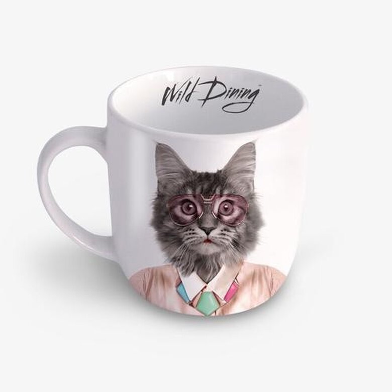 Taza con gata Caudania Arreglada e informal blanca, , large image number null