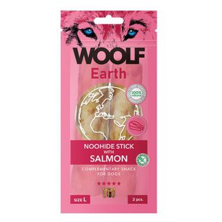 Woolf Earth Noohide L Barrita Con Salmón para perros