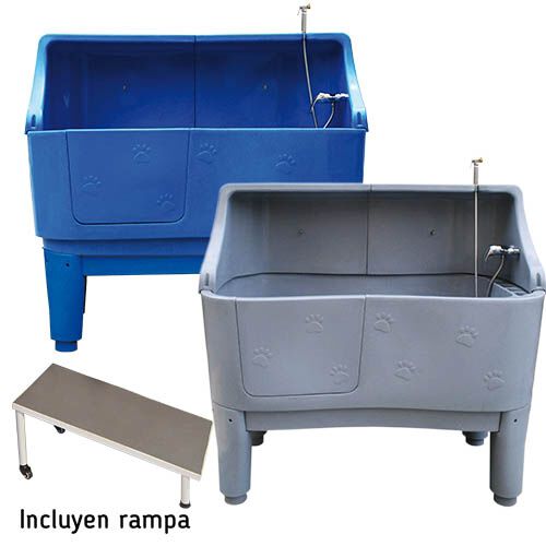 Ba&ntilde;era para perros Ib&aacute;&ntilde;ez Glenbath con extensi&oacute;n trasera COLOR GRANITO, , large Imagen numero 2