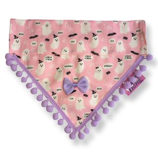 Puppies & Pom Poms Bandana de Halloween con Pompones para perros