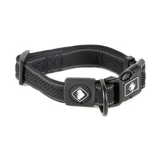 TK-Pet Reflective Comfort Collar Negro para perros 