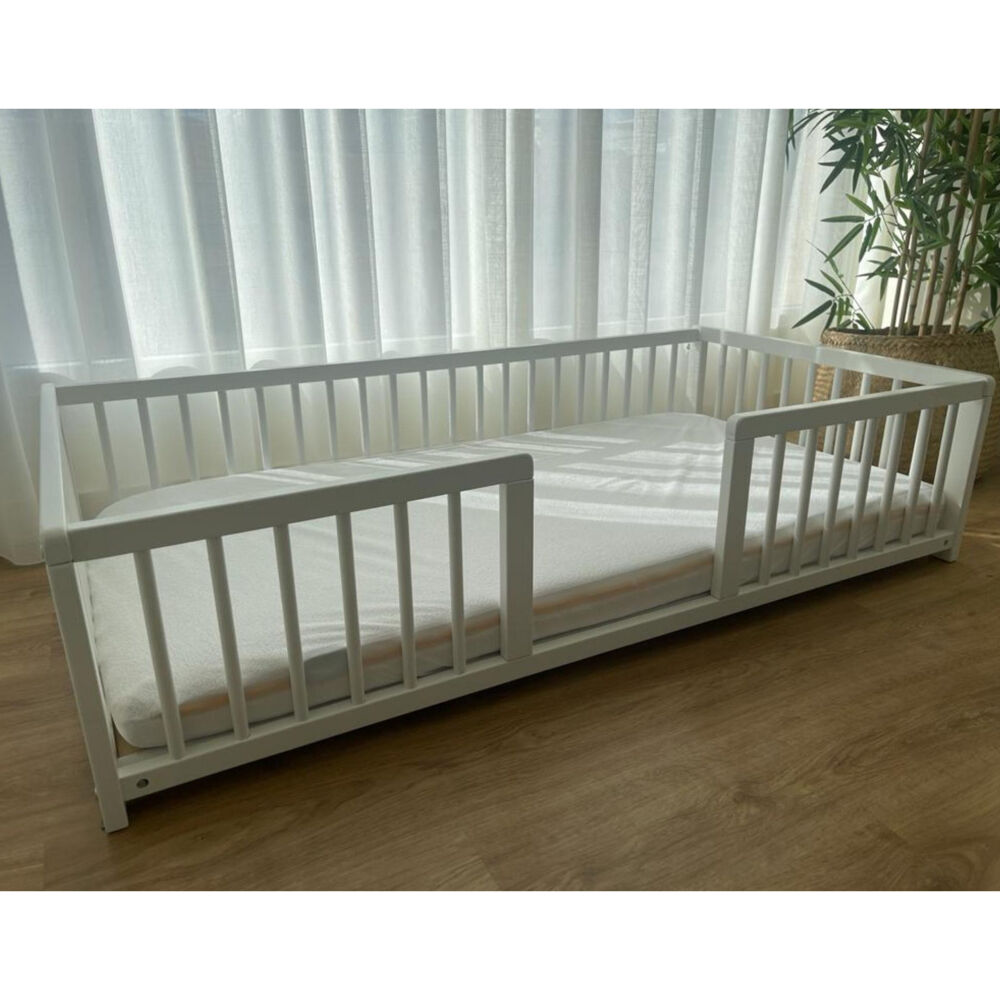 Cama sof&aacute; para perros grandes WonderWoof, elevada hecha de madera de haya - Blanco, , large Imagen numero 4