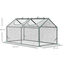 Outsunny Invernadero de Terraza 120x60x60 cm Caseta de Jardín Acero con 2 Ventanas Enrollables Vivero Casero para Cultivo de Plantas Verduras Flores Transparente, , large indicador imagen numero 3