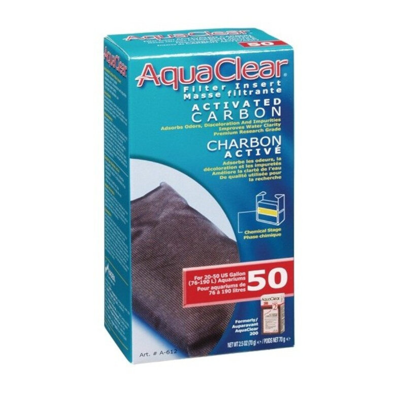 Aquaclear Carbón Activo Recambio para filtro mochila de acuarios, , large image number null