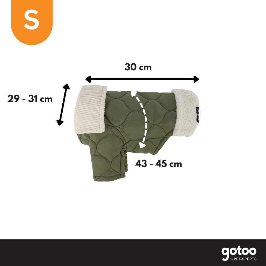 Gotoo Abrigo Acolchado Verde para perros, , large Imagen numero 4
