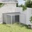 vidaXL Caseta perros con corral acero galvanizado gris 197x194x110 cm, , large indicador imagen numero 6