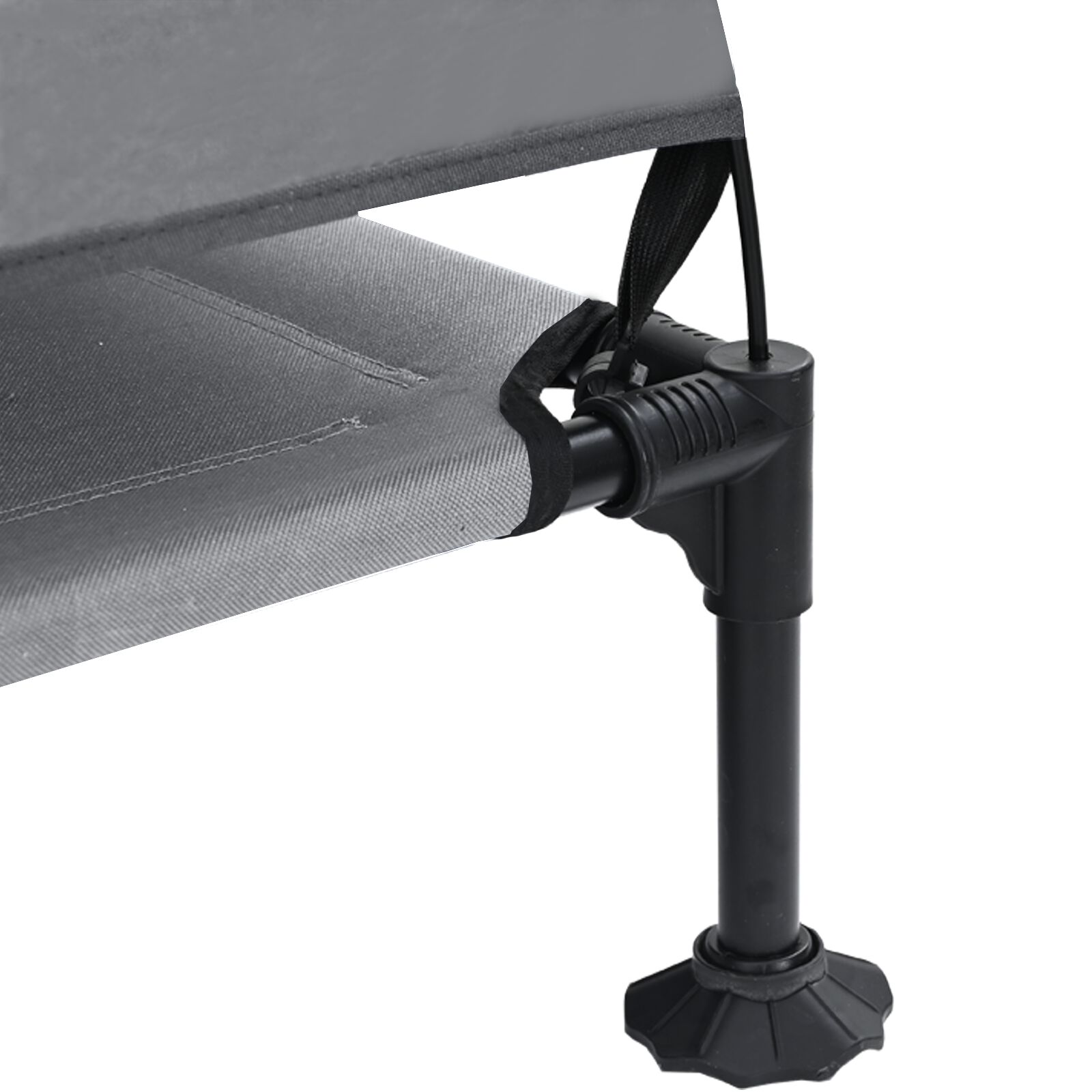 vidaXL Cama Elevada para Perros Manual Gris claro 127 x 81 x 108 cm, , large Imagen numero 5