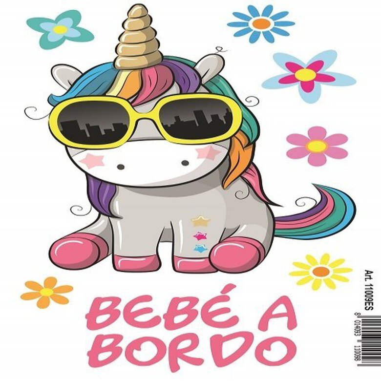 Sticker adhesivo Bimba a Bordo color Multicolor, , large image number null