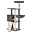 Pawhut &aacute;rbol rascador con plataformas gris para gatos, , large indicador imagen numero 1
