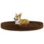 Vidaxl cama redonda acolchada marrón para perros, , large indicador imagen numero 4