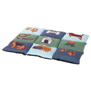 Trixie Patchwork Colchoneta Azul con Verde para perros