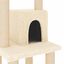 Vidaxl rascador con cueva crema para gato, , large indicador imagen numero 4