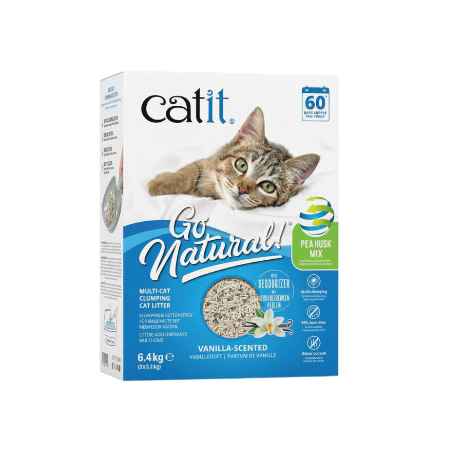 Catit Go Natura! Arena Aglomerante  Vainilla para gatos, , large Imagen numero 1