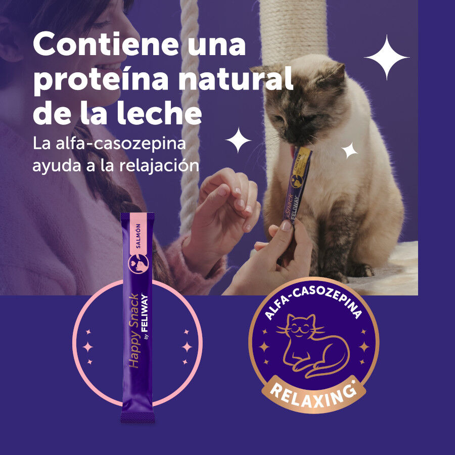 6 barritas Feliway Ceva Happy Snack Salm&oacute;n para gatos, , large Imagen numero 3