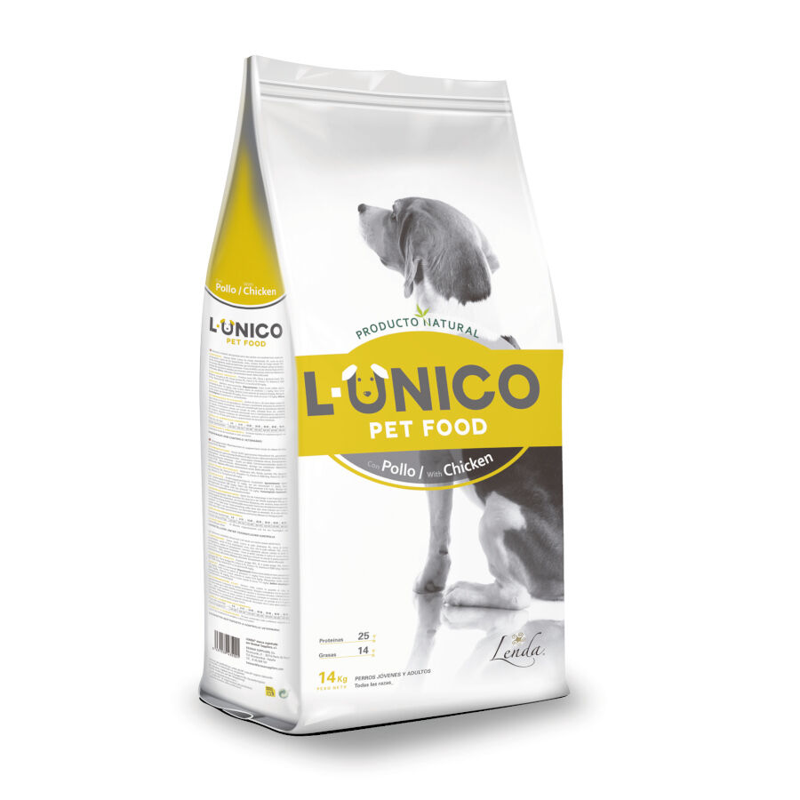 L-Único Pollo pienso para perros