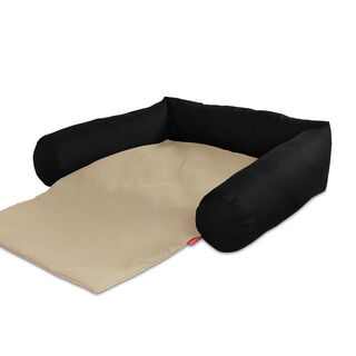 Gauty Cama Tela Impermeable - Negro y beige para Perros y Gatos  