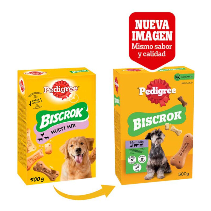500 g Pedigree Galletas Biscrok de 3 Sabores para Perros, , large Imagen numero 2