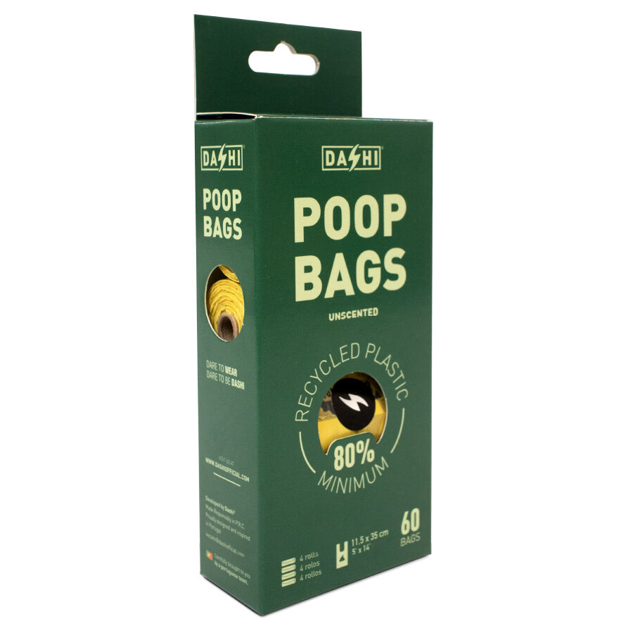 Poop Bags Sin Perfume Reciclado +80% 4 rollos, , large Imagen numero 3