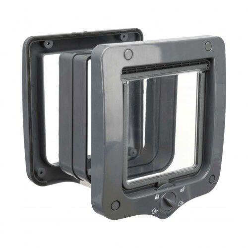 Gatera con 4 posiciones para mascotas color Gris