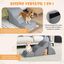 COSTWAY Rampa para Perros de Espuma de 3 Niveles, 97 cm Escalera para Mascotas Extraíble y Lavable, Peldaños para Mascotas con Fundo Antideslizante, 2 Rampas para Subir Mascotas, , large indicador imagen numero 2