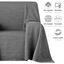 Pack 2 Unidades Plaid Multiusos Modelo Trama 230x260 cm Gris Oscuro, , large indicador imagen numero 2