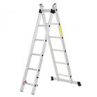 Escalera aluminio forma triangular Homcom color Gris, , large image number null