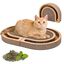 Nobleza Rascador para Gatos 2 en 1 con Juguete de Bola + Hierba Gatera - Rascador Grande 60x40x5cm para Gatos de Interior, , large indicador imagen numero 1