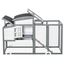 PawHut gallinero abatible de madera para exterior, , large indicador imagen numero 3
