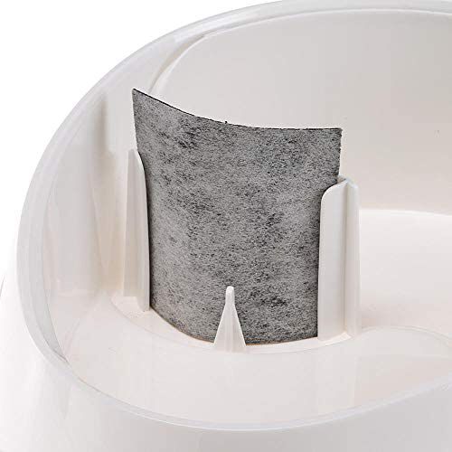 Ferplast Kit de filtros de Recambio para la Fuente para Gatos Vega, Fuente para Perros peque&ntilde;os, Filtros de carb&oacute;n Activo para dispensador de Agua para Animales, Paquete de 2 Unidades, 8 x 8 cm, , large Imagen numero 3