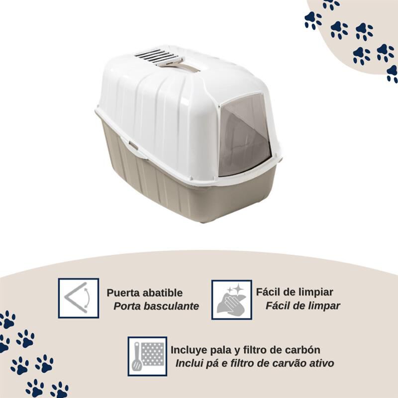 Nice Care Arenero Cerrado Komoda Beige para gatos, , large Imagen numero 3