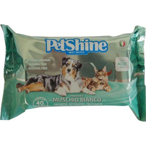 Toallitas higi&eacute;nicas para perro y gato con aloe vera olor a musgo blanco, , large Imagen numero 1