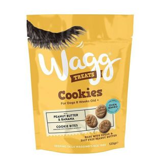 Galletas para perro Wagg sabor mantequilla de cacahuete y plátano