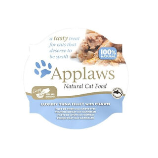 Applaws Atún y Gambas tarrina para gatos 