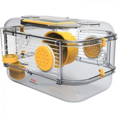 Zolux Rody.3 Mini Jaula Color Amarillo para h&aacute;msters, , large Imagen numero 1