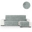 Cubre Sofá Protector Antimanchas acabado aterciopelado Gris Chaise Longue Derecho 240 cm (250-300 cm), , large indicador imagen numero 1