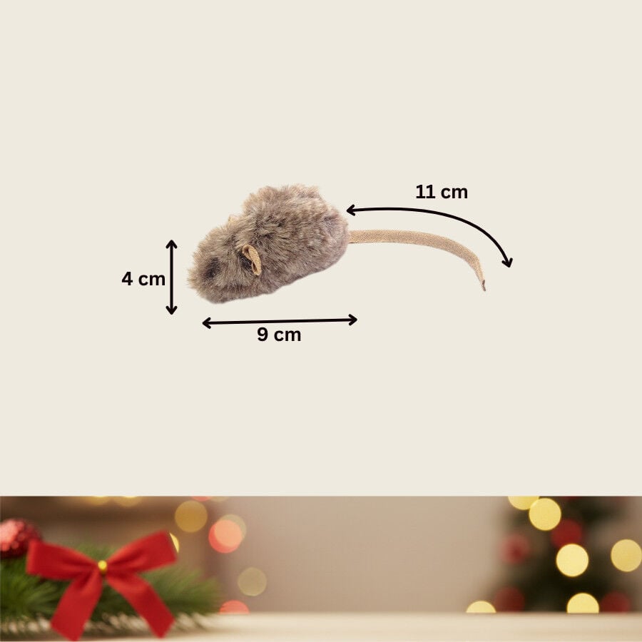 Wonder Christmas Juguete Ratón Navideño para gatos thumbnail