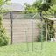 vidaXL Jaula para gallinas acero galvanizado plateado 200x105x182 cm, , large indicador imagen numero 2
