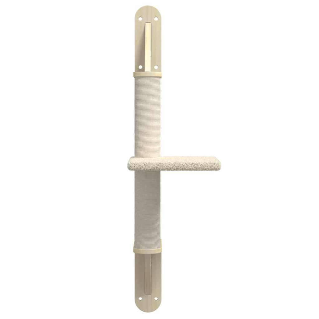 vidaXL &Aacute;rbol rascador para gatos de pared crema 85,5 cm, , large Imagen numero 4
