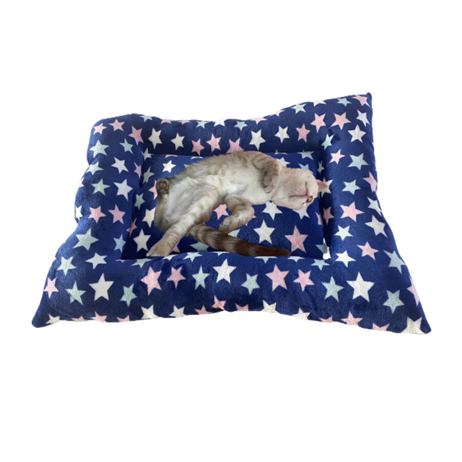Cama de Mascota Modelo A con Felpa. Modelo Estrellas.  90 x 70 cm, , large Imagen numero 2
