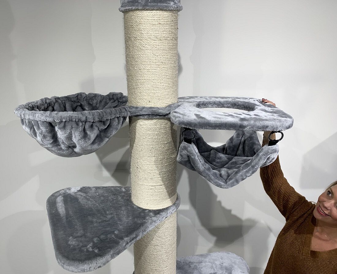 Rascador Maine Coon Tower Crown para gatos color Gris, , large Imagen numero 3