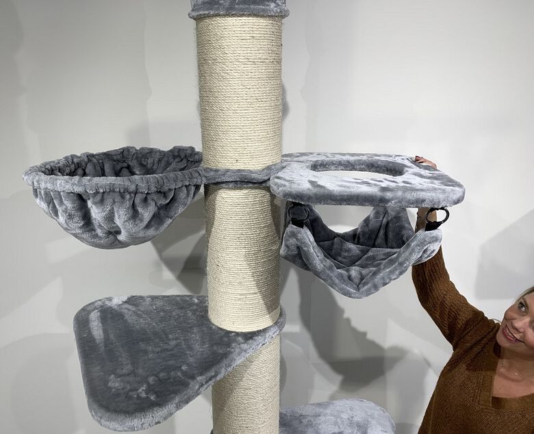 Rascador Maine Coon Tower Crown para gatos color Gris thumbnail