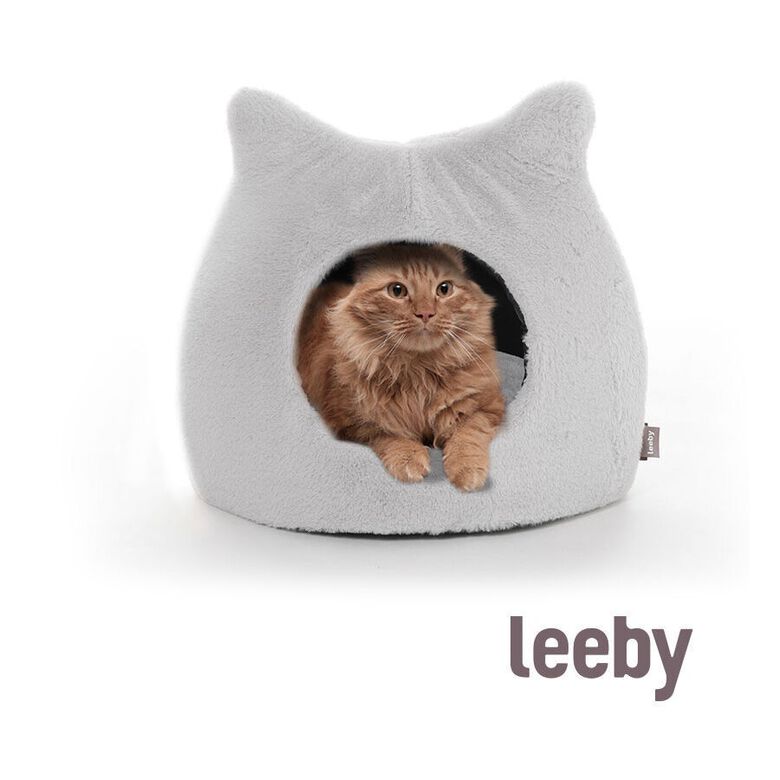 Leeby Iglú Antiestrés Gris para gatos thumbnail