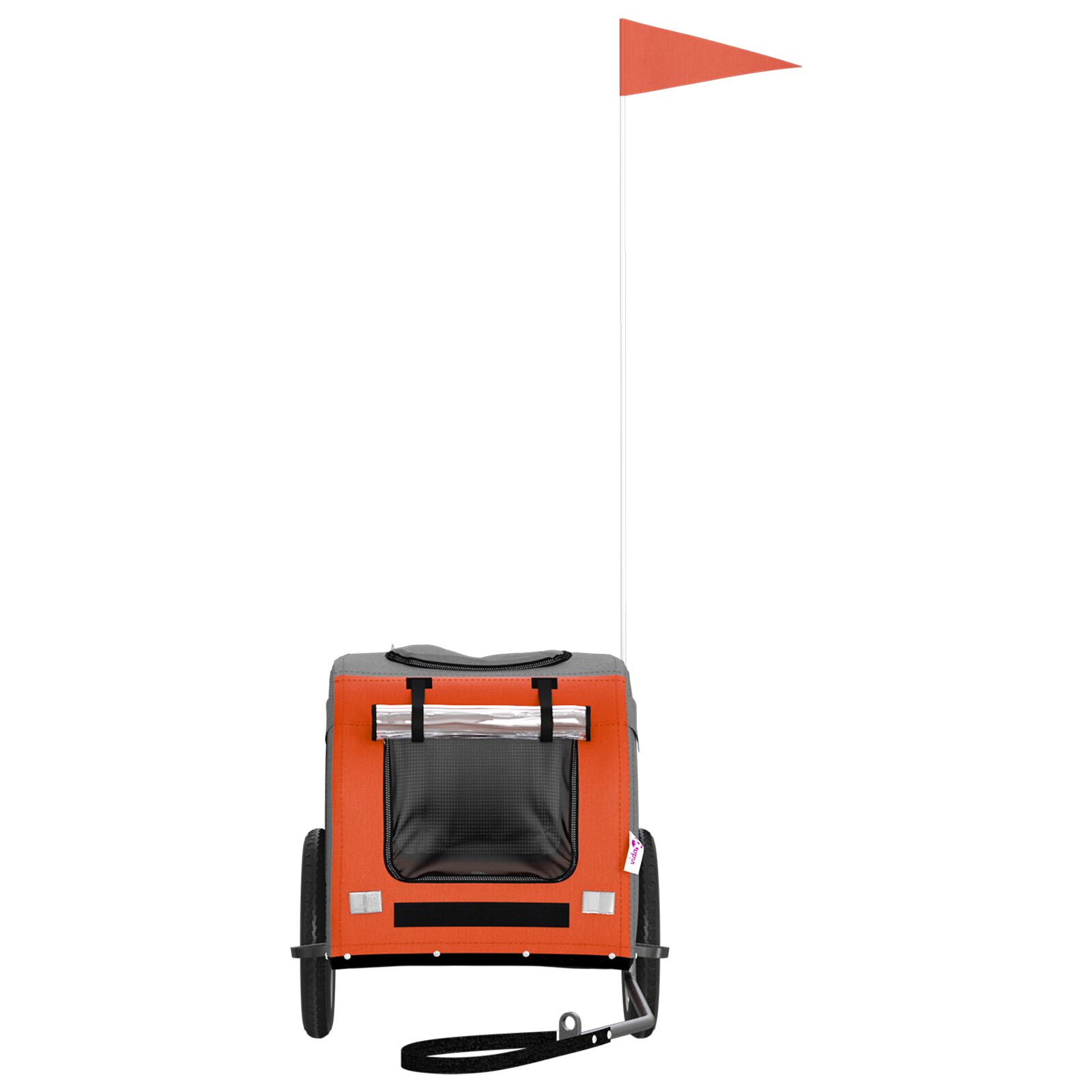 vidaXL Cochecito de perro naranja  Naranja Poli&eacute;ster y acero, , large Imagen numero 3