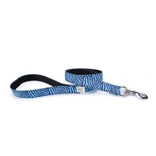 Correa Pamppy Galgo Cebra Azul para perros, , large Imagen numero 1