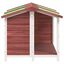 vidaXL Caseta para perros madera maciza de pino moca 96x87x80,5 cm, , large indicador imagen numero 3