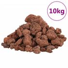 vidaXL Rocas volcánicas rojas 10 kg 3-5 cm, , large image number null