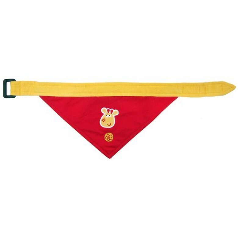 Bandana Pappy Puppy Jungle Giraffe para perros color Rojo, , large image number null