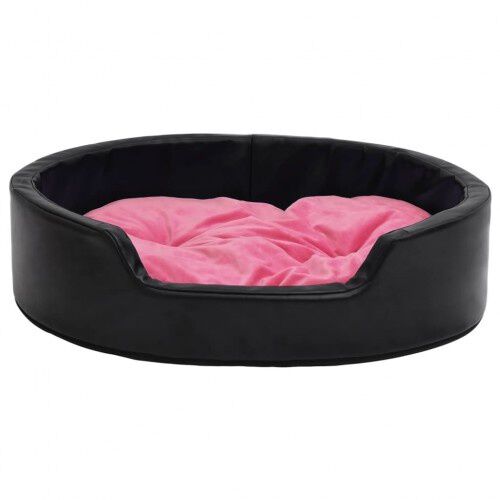 VidaXL Sof&aacute; Con Coj&iacute;n Lavable Negro y Rosa para perros y gatos, , large Imagen numero 5