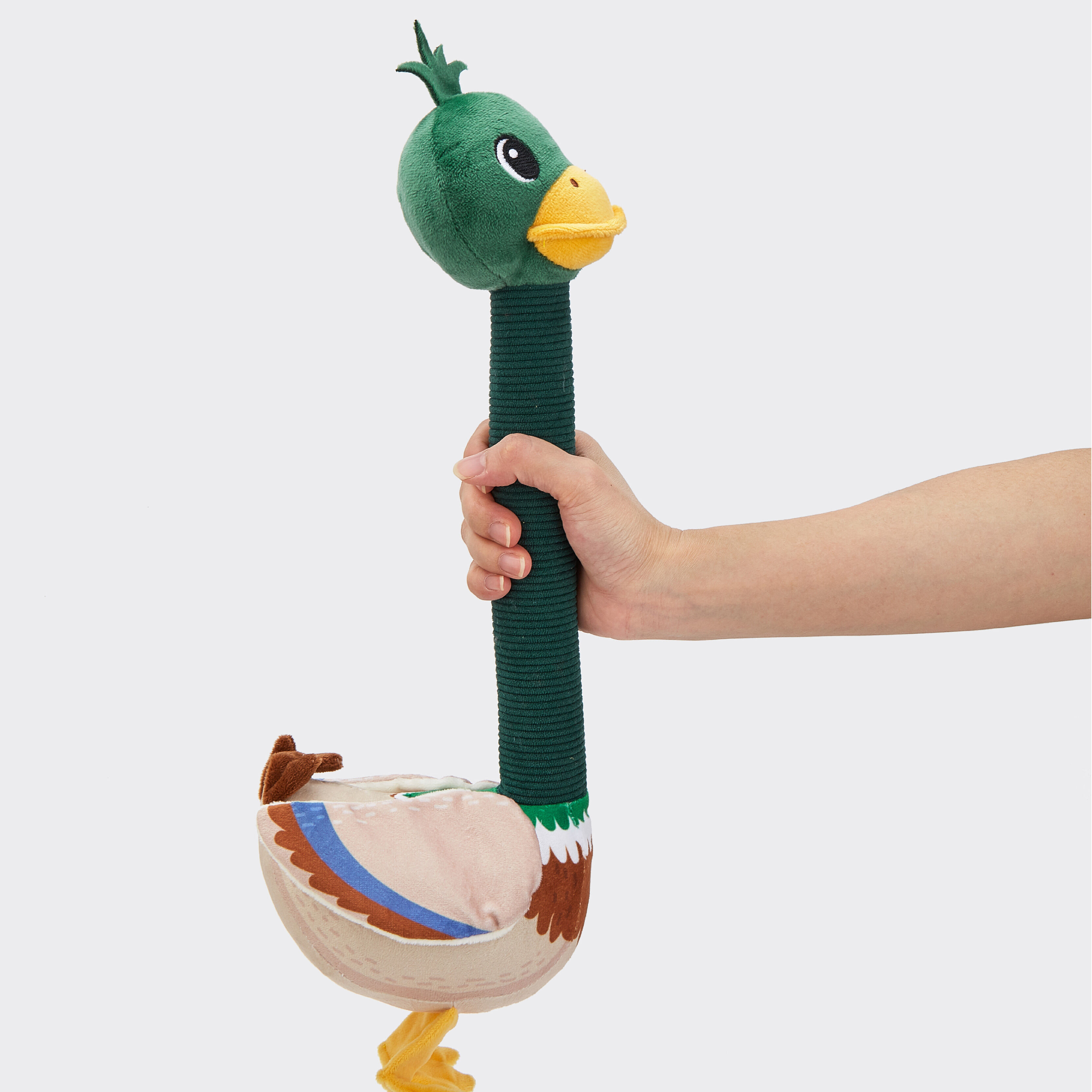 Juguete para Perro de Cuello Largo con Sonido Crinkle &ndash; Pato (&Aacute;nade Real), , large Imagen numero 4
