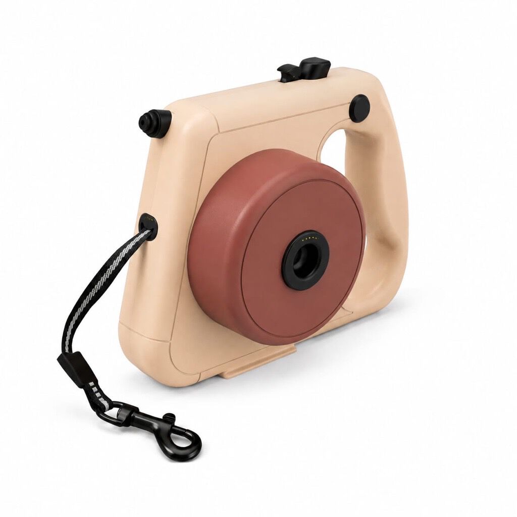 LOBOO Correa Extensible Perro 3 m con Dep&oacute;sito de Agua, Marr&oacute;n, , large Imagen numero 1